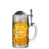Bier Krug 0,5 mit Zinndeckel Liter mit individueller Gravur