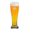 Befülltes Bavaria Weizen Bier Glas mit persönlicher Gravur
