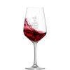 Befülltes Rotweinglas Taste Schott Zwiesel Glas mit persönlicher Gravur