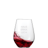 Befülltes Rotwein Glas Spiegelau mit persönlicher Gravur